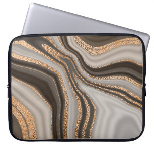Brawn Marble Gold Vintages Design Laptopschutzhülle