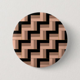 Brawn Mocha Black Geometric Rectangle Button