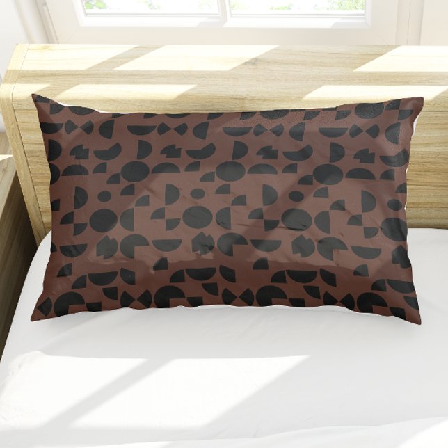 Brawn Modern Elegant Geometric Tribal Kissenbezug (Brown Modern Elegant Geometric Tribal Pillow Case)