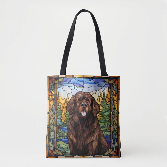 Brawn Newfundland Dog Tote Bag (Vorderseite)