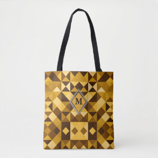 Brawn Orange Diamond Triangle Pattern