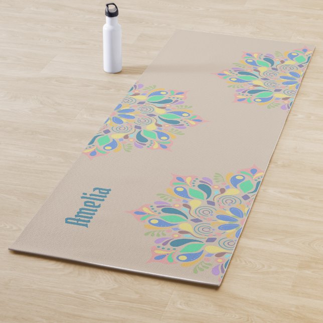 Brawn Pastel Zen Blume Mandala Yogamatte (Beispiel)