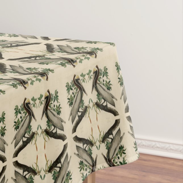 Brawn Pelican von Audubons Vögeln von Amerika Tischdecke (Beispiel)