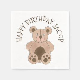 Brawn Plush Toy Teddy Bär gestopfte Tier Geburtsta Serviette