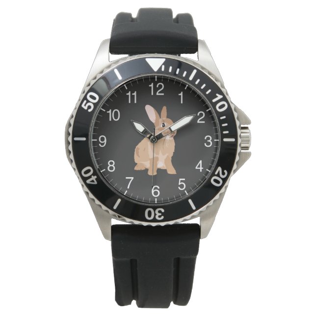 Brawn Rabbit Armbanduhr (Vorderseite)
