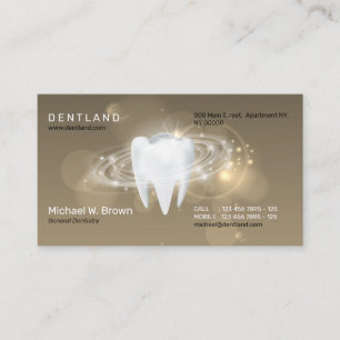 Brawn Shadow Dental Dentistry Zehnt Ernennung Visitenkarte