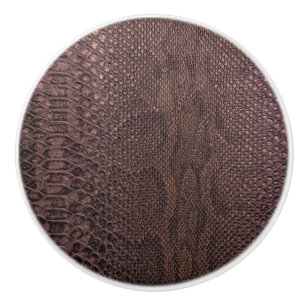 Brawn Snakeskin Print Keramik Knock Keramikknauf