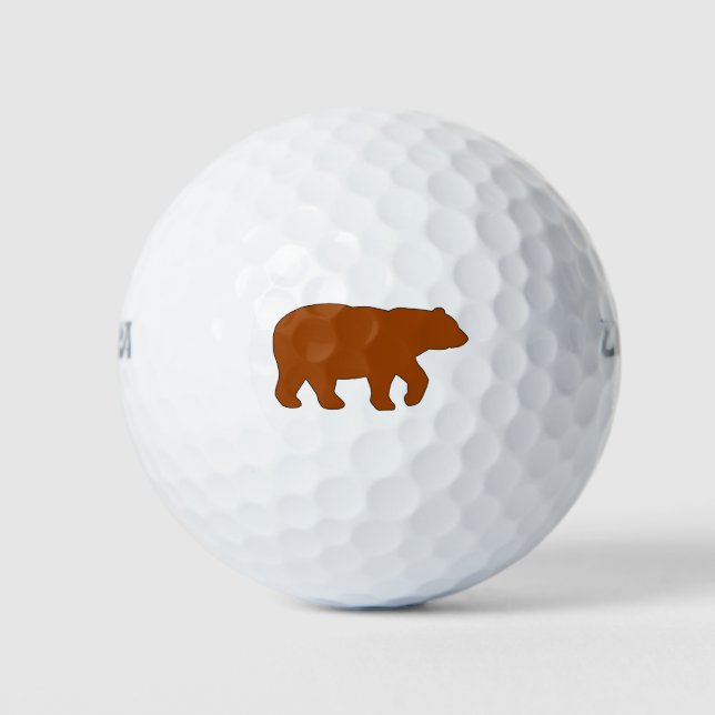 Brawn Solid Bear Golf Balls Golfball (Vorderseite)