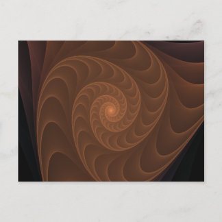 Brawn Spiral Fraktal Postkarte