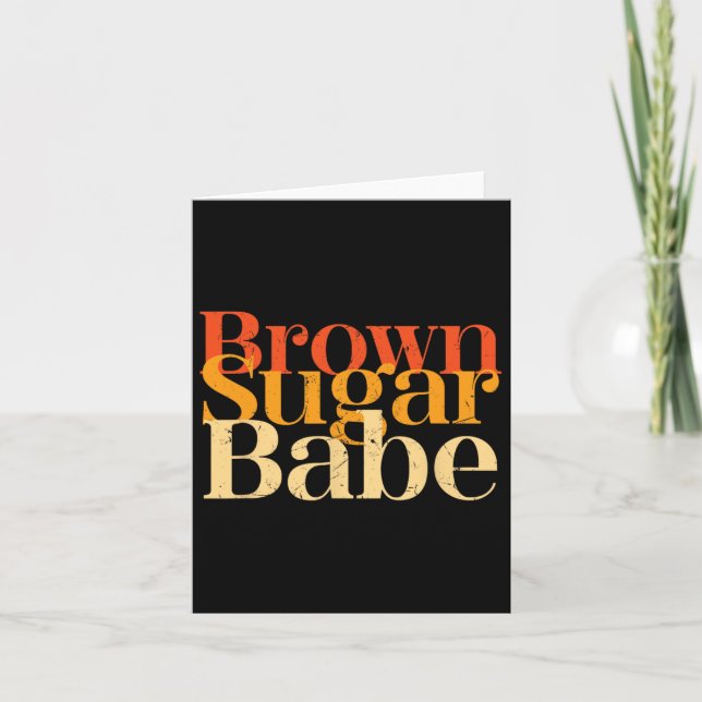 Brawn Sugar be Stolz Black History Frauen stolz Ju Karte (Vorderseite)