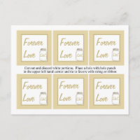 Brawn/Tan Mason Jar Gastgeschenk Hochzeit Tags
