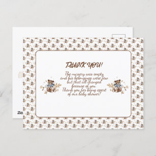 Brawn Teddy Bär Das ist ein Junge! Vielen Dank, Po Postkarte