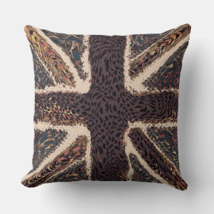 Brawn Union Jack Liquid Art, Wild Animal Gemustert Kissen