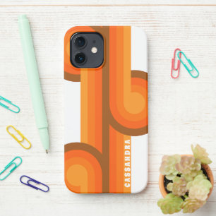 Brawn Yellow Orange Art Pattern iPhone 12 Hülle