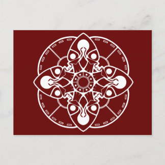 Braxie Mandala Postcard Postkarte