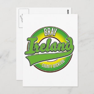 Bray Landkreis Wicklow Irland. Postkarte