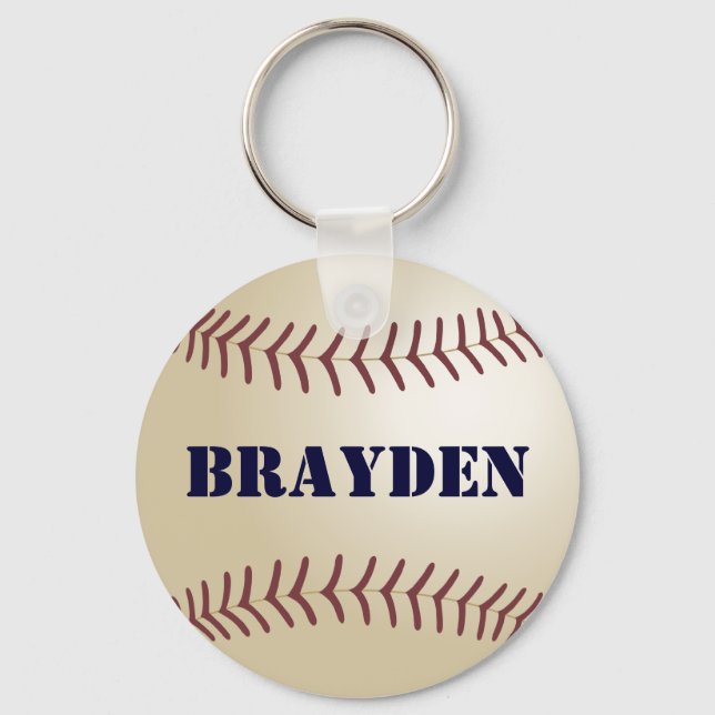 Brayden Baseball Keychain Schlüsselanhänger (Vorderseite)