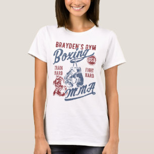 Braydens Fitnessstudio Boxen Mma Retro Design Für T-Shirt