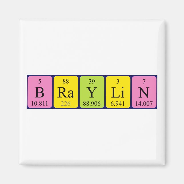 Braylin-Periodenmagnet Magnet (Vorne)
