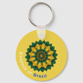 Brazil Banana Leaf Mandala - Essence of Brazil Key Schlüsselanhänger