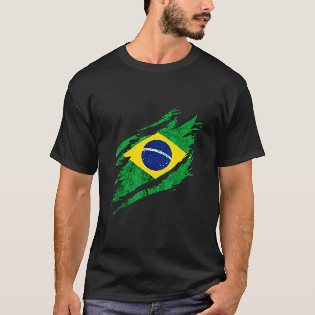 Brazil Brazilian Flag Progress Brasilian Brazilian T-Shirt (Vorderseite)