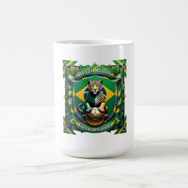 Brazil Eternal Jaguar Ascent, Brazilian Gift Kaffeetasse (Mittel)