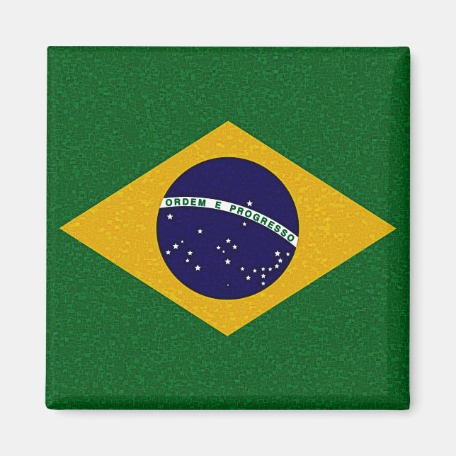 BRAZIL FLAG Magnet (Vorne)