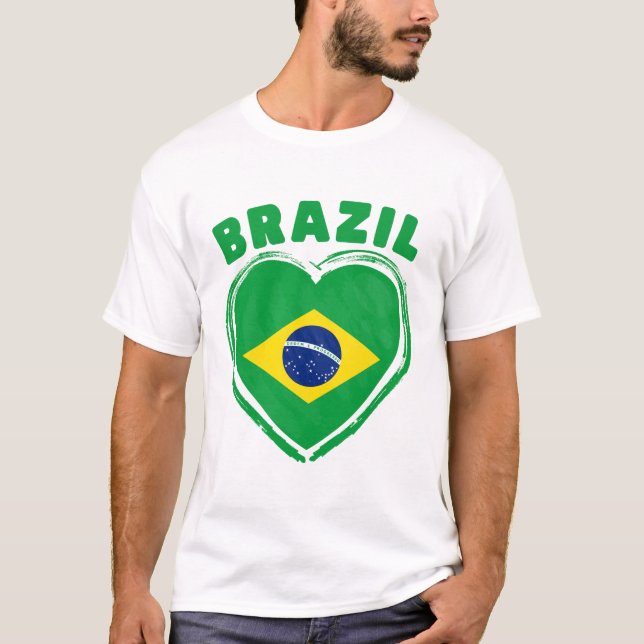 Brazil flag T-Shirt (Vorderseite)