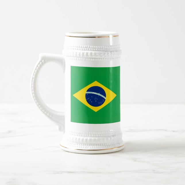 Brazil Flag World Cup 2026 Football Brasil Soccer Bierglas (Links)