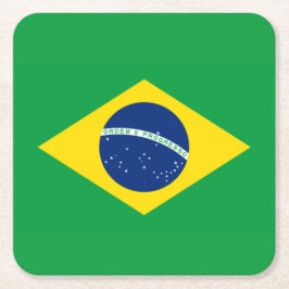 Brazil Flag World Cup 2026 Football Brasil Soccer Rechteckiger Pappuntersetzer