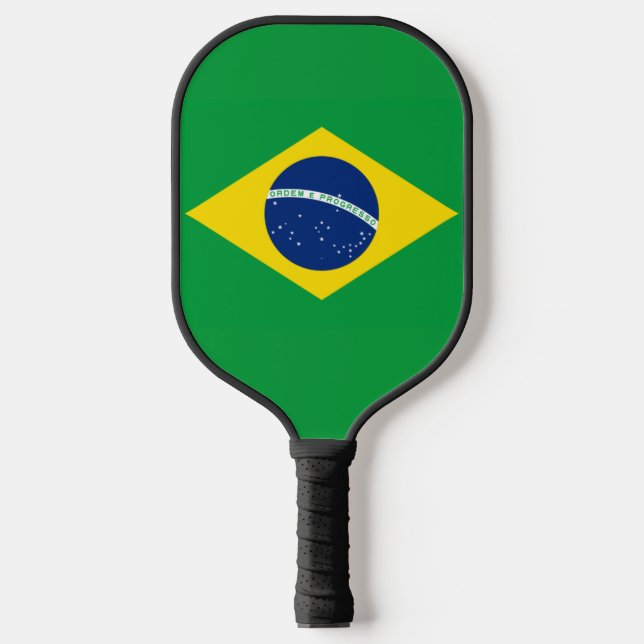 Brazil Flag World Cup 2026 Football Soccer Pickleball Schläger (Vorderseite)