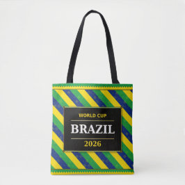 Brazil Football Fan Flag Colors Stripe Pattern