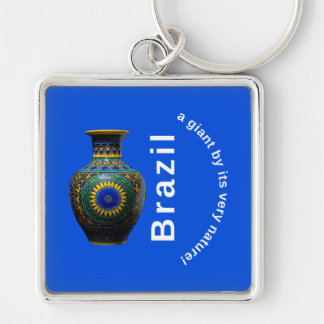 Brazil Giant Nature Mandala - Round Keychain Schlüsselanhänger