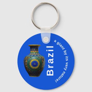 Brazil Giant Nature Mandala - Round Keychain Schlüsselanhänger