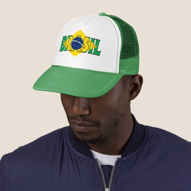 Brazil Logo – Foam Trucker Hat – World Cup 2026 Ed Truckerkappe (Beispiel)