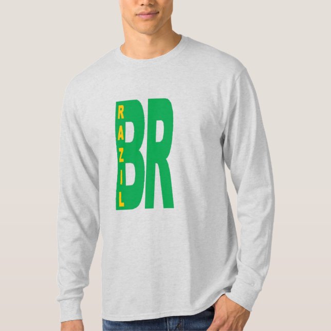 BRAZIL-Mann-T-Shirt T-Shirt (Vorderseite)
