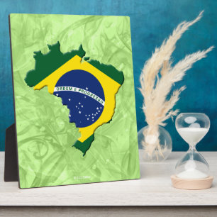 Brazil map fotoplatte