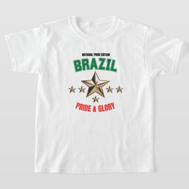 Brazil National Pride Edition Kids Basic T-Shirt (Ablage )