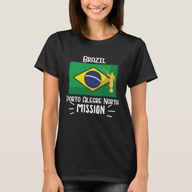 Brazil Porto Alegre Mormon LDS Mission Missionary T-Shirt (Vorderseite)