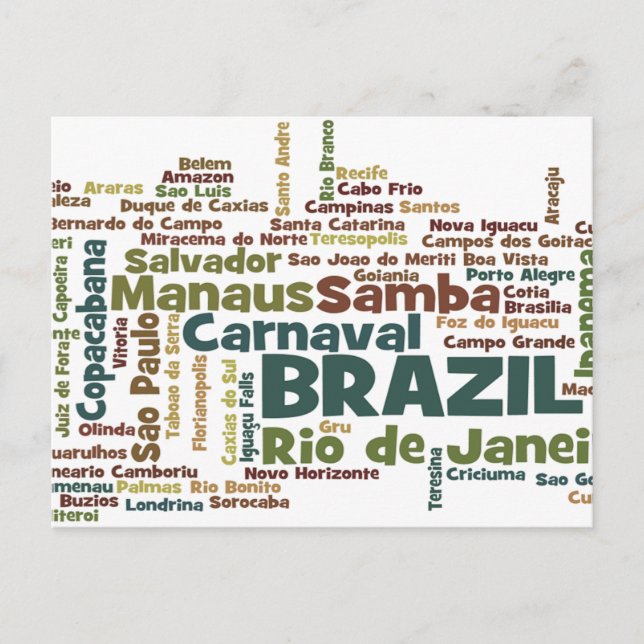 BRAZIL Postcard Postkarte (Vorderseite)