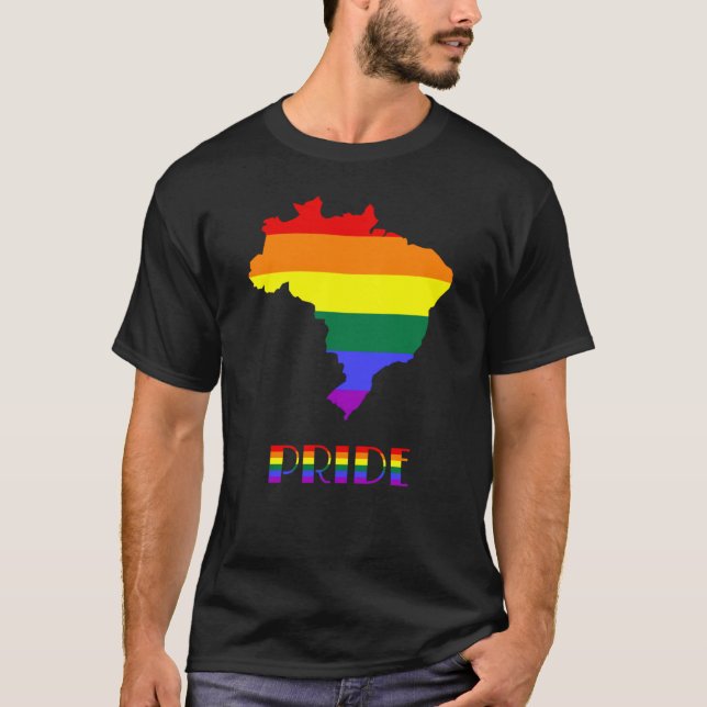 Brazil Pride LGBT Gay Pride Month Lesbian Unisex T-Shirt (Vorderseite)