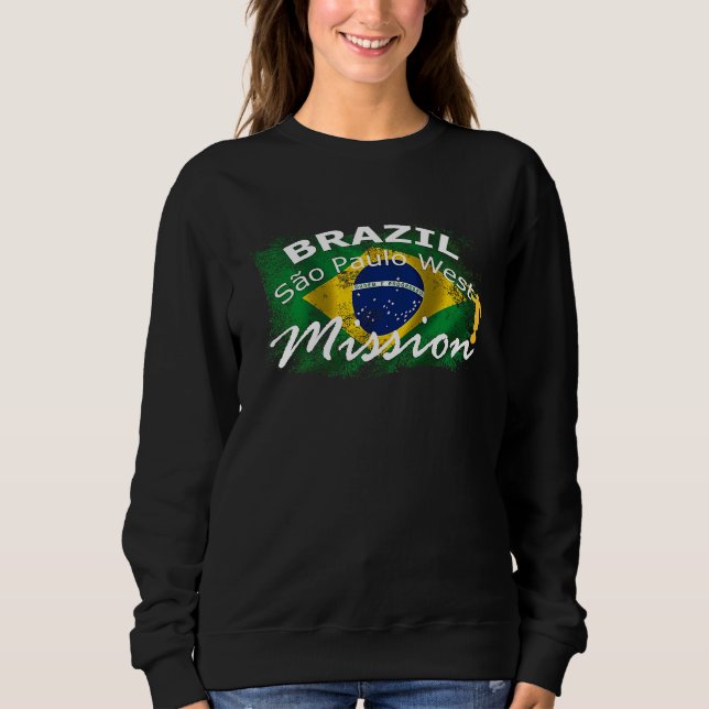 Brazil Sao Paulo West Mormon LDS Mission Missionar Sweatshirt (Vorderseite)