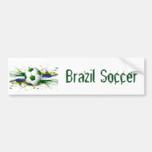 Brazil Soccer Autoaufkleber