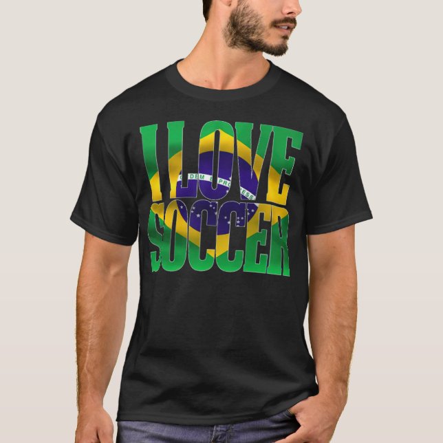 Brazil Soccer Design Brazil soccer fan  T-Shirt (Vorderseite)