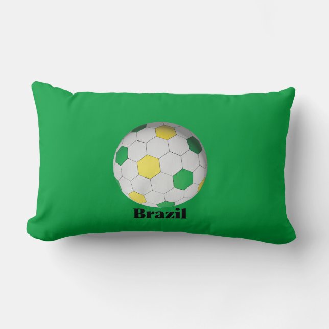 Brazil Soccer Lendenkissen (Vorderseite)