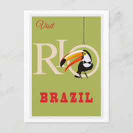 Brazil Travel Poster  Postkarte