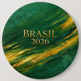 Brazil World Cup 2026 Fan Gift Art Prin Button