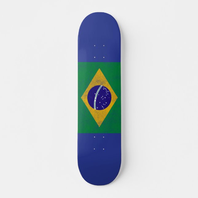 Brazile Vintager FlaggeSkateboard Skateboard (Vorne)