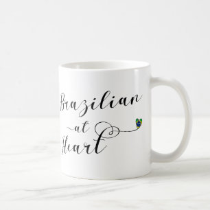 Brazilian At Heart Tasse, Brasilien Kaffeetasse
