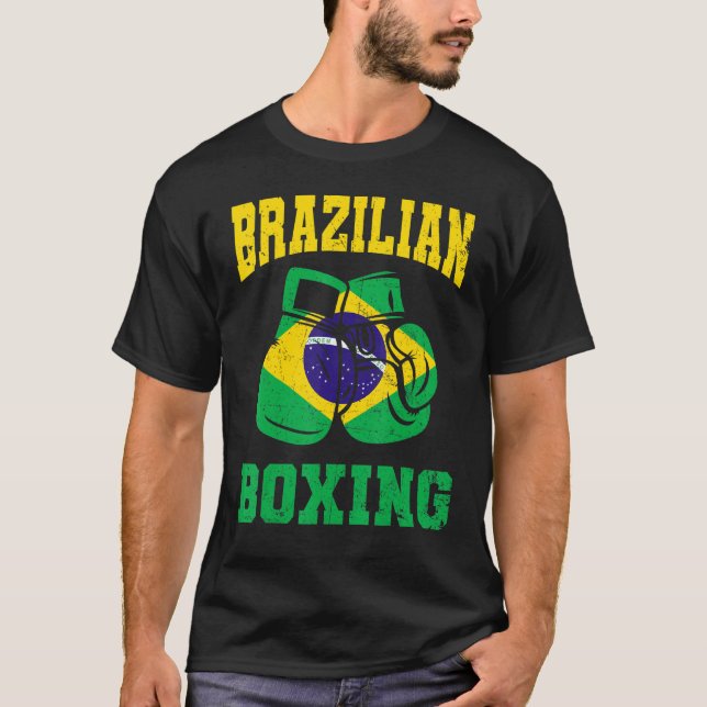 Brazilian Boxing Gloves Brazil Pride  Mens Womens  T-Shirt (Vorderseite)